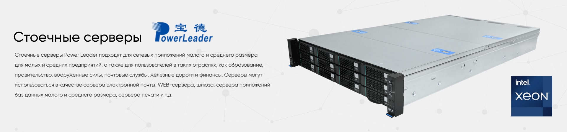 Стоечные серверы Power Leader купить Минск